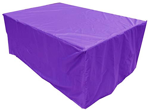 Kaufpirat Premium Housse de Protection Bâche Imperméable 195x100x75 cm Mobilier de Jardin Housse de Table de Jardin Couvercle de Protection Couvrant 900 D 500 GR ML 6000 mm étanchéité Violet
