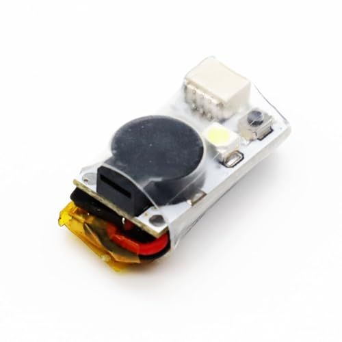 ICQUANZX Tracker cicalino perdita segnale RC LED Finder luce 100dB Allarme cicalino , con allarme batteria scarica Drone Tracker 100dB funzionante , per controller di volo BF e CF Drone RC