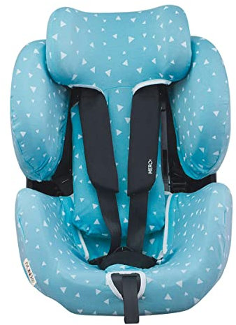 JYOKO KIDS Baumwollbezug kompatibel mit Maxi Cosi Recaro Zero, I-Size (Autositzbezug, Blue Sparkles)