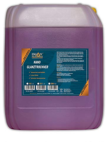 INOX® Nano Glanztrockner Konzentrat, 10 Liter – Hochglanztrockner für Waschstraßen und Waschanlagen, Autowäsche & Autopflege