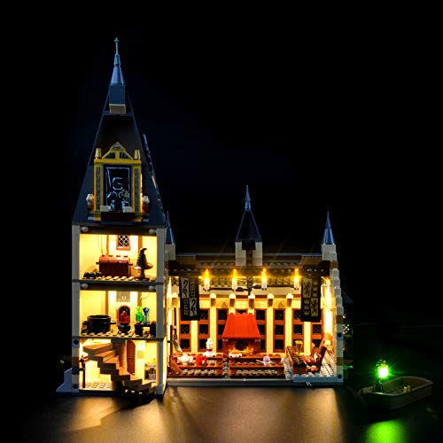 GEAMENT LED-Licht-Set für Harry Potter Die große Halle von Hogwarts Bausteine (Hogwarts Great Hall) Modell Kompatibel mit Lego 75954 (Modell-Set Nicht enthalten)
