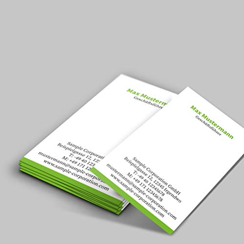 Visitenkarten, prinux, Hochformat, 75 Stück, 400g-Karton, mit Wunschtext - Text, Schriftart und Farben sofort online anpassen (75)