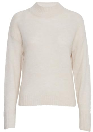 ICHI IHKAMARA LS3 Damen Strickpullover Feinstrick Pullover Strickpullover mit Turtleneck Regular-Fit