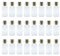 WYAN 24Pcs 3ML kleine Glasflasche,Mini Glasflaschen mit Korken,Luftdichte Flaschen mit Korken,Als Gastgeschenk Hochzeitsdeko Gewürzgläser