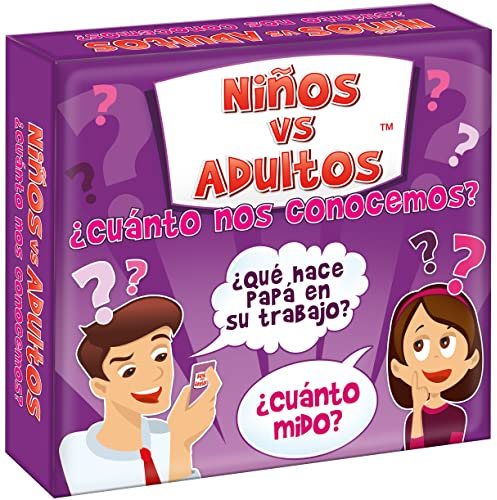 KANGUR Juego de Mesa Niños vs Adultos. ¿Cuánto Nos conocemos? Juego da Tablero para niños y Familia 6+