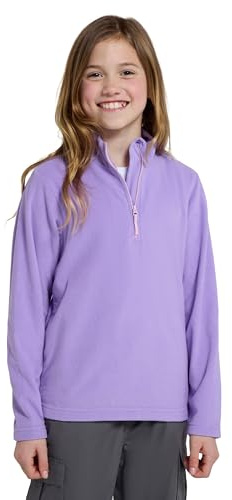 Mountain Warehouse Camber Kids Half-Zip Fleece Jumper Lilac 11-12y