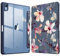 Fintie Hybrid Hülle für iPad (A16) 11 Generation 11 Zoll 2025, iPad 10 Generation 10.9 Zoll 2022 mit Stifthalter - Stoßfeste Schutzhülle mit transparenter Hartschale auf der Rückseite, Hibiskus