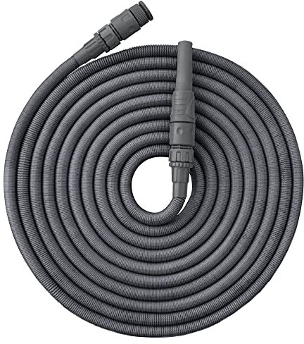 Jardibric - Manguera de riego extensible y retráctil (10 a 30 m), práctica y ligera para regar eficazmente tu jardín y tus plantas.