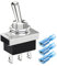 Gebildet Metall EIN/AUS/EIN Kippschalter 25A 12VDC/15A 24VDC/10A 250VAC/ 15A 125VAC SPDT 3Pin 3 Position Wippschalter für Auto Auto KN3D-103