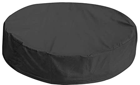 Perfeclan Shelter Round Pool Covers Garden Sandbox Cover 210D Oxford Cloth Sandpit Accessories Dust Cover Protective for Garden Outdoor Beach, 80cmx30cm