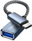 USB C to USB Adaptor Aluminum USB C Adapter OTG Cable Type C Male to USB 3.2 Female 10Gbps Transfer, Compatible with MacBook/iPad Air/Pro 2022 Galaxy S22 Dell XPS and more Type C Devices(Gray)