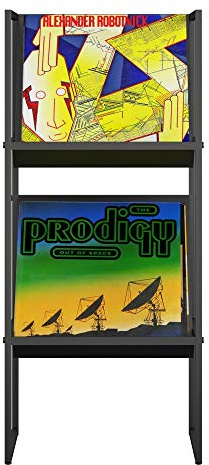 Novogratz Helix Vinyl Record Storage Black