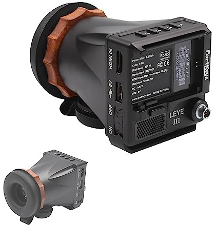 Portkeys LEYE III 4K HDMI Elektronischer Sucher 2,4-Zoll-LCD-Monitor [Einstellbar +8D~-3D] Angepasster Peaking-Bereich