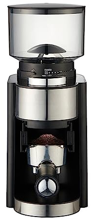 Irishom Molinillo de café de Rebabas eléctrico Molino de Rebabas cónico automático Ajustable Molinillo de Granos de café con 25 ajustes de molienda para 2-12 Tazas Capacidad Prensa Francesa Café