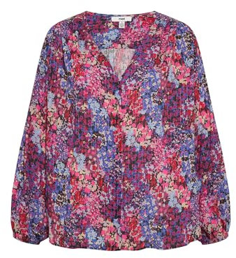 Mavi Damen Blusen Regular Woven Shirt Bluse mit Lurex