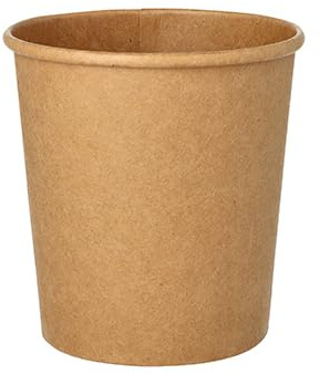 500 Suppenbecher, Pappe rund 470 ml Ø 9,8 cm · 10 cm braun