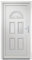 vidaXL Porta Ingresso Bianca 98x208 cm in PVC, porta, porta di ingresso, porta d'ingresso in PVC, porta entrata, porta in PVC, porte, porte in PVC