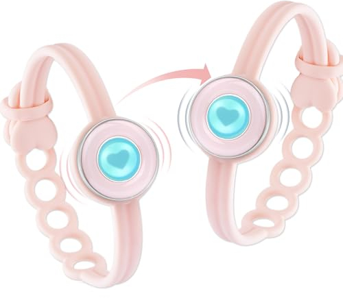 TOTWOO Pärchenarmbänder mit Vibration & Leuchten - Silikon Partnerarmbänder für Fernbeziehungen, Geschenk für Mutter-Tochter & Schwesternpaare zur Distanzberührung, Bunte Farben