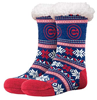 FOCO - Offiziell lizenzierte MLB Damen-Socken, hohe Füße, Einheitsgröße, Chicago Cubs, Einheitsgröße