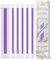 AsiaHorse Aktualisierung 16AWG PC-Netzteil Verlängerungskabel, Sleeved Cable Kit für PC/GPU/CPU, PSU Kabelverlängerung, Extensions Kabel mit Kabelkämmen,24PIN/(6+2) PIN/(4+4) PIN, 30CM, Snow Weiß+Lila