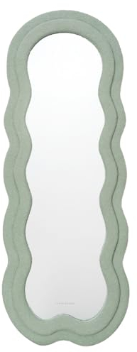 Flamingueo Wandspiegel - Spiegel Groß, Spiegel Asymmetrisch, Standspiegel, Ganzkörperspiegel Wand, Room Decor, Dekorative Wandspiegel, Wavy Mirror