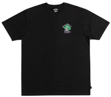 BILLABONG Men's Backprint Surf Service Short Sleeve T Shirt Top Black