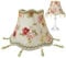 SWEETBIUTI Blumen -Vintage -Lampen -Schatten -Lampenschirme für Tischlampen mit Quastenperlen Victorian Lamp Shade Bell Form Randlampe für E27 Tischlampe, 9,8 Zoll
