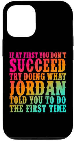 iPhone 12/12 Pro Funny Jordan Name Surname Funny Jordan Birthday Joke Gifts Case