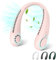 Namouk Leise Nackenventilator, Tragbare Wiederaufladbare Halsventilator, mit 3-Gang, 360° LuftstromküHlung Weicher Hals-Ventilator, Neck Fan für MäNner, Frauen, Wandern, Reisen, Innen, Außen (Rosa)