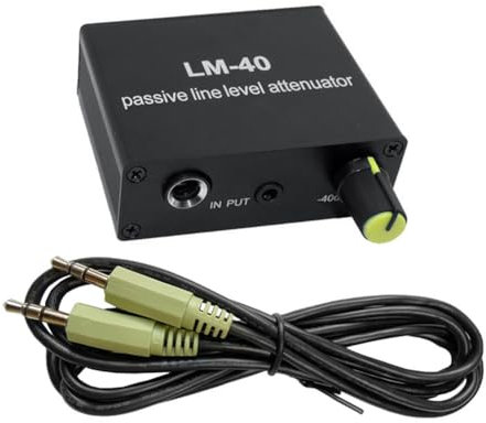 Arivend Audio Passive Attenuator,Line Output Signal Sound Card, Speaker, Microphone, High Low Level Converter +3.5 Line