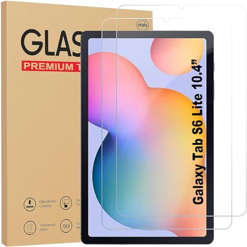 PROTech Confezione da 2 pellicole protettive per Samsung Galaxy Tab S6 Lite 2022/2020 da 10,4 pollici, in vetro temperato, compatibili con S Pen