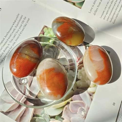 AUOQKQUT Pierres de Cristal Brut Naturel, cornaline, Agate Rouge, Palmier, for décorations de noël décoration d'intérieur