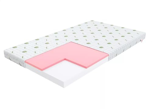 Matratze 90x180 Kinder H2-H3 mit Visco Schaum - Lino - Schaumstoff Matratzen 9cm Dicke für Kinderbett - Gemütlich Kindermatratze - Schaumstoffmatratze T25 mit - Bett Matratze