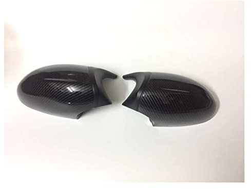GXSAI Seitenspiegel Abdeckung Auto Seitenflügel Glänzend Schwarz Spiegel Abdeckkappe Rückspiegel Shell Zubehör Für BM&W 1er 3er E81 E82 E87 E88 E90 E91 E92 E93(Carbon Fiber)