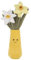 Apricot Lamb Potted Flower Plush Narcissus Vase Plant Stuffed Animals for Kids, Soft Cute Plushies Toys for Baby Girl and Boy, Fluffy Potted Flower Narcissus Vase Plant