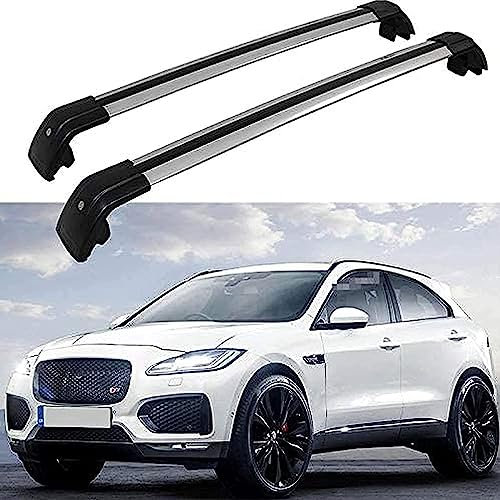 LXBSXY Maßgeschneidert Dachgepäckträger für Jaguar E Pace 2017-2020,Aluminium Fahrradträger Dachboxen,Querträger Aluminium Diebstahl-Bars Auto Zubehör
