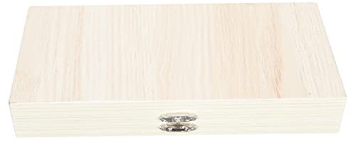 MUSISALY Holzbox Klein Mit Fächern Für Mikroskop-objektträger Aufbewahrungsbox Aus Naturmaterial Mit Nummerierten Positionen Und Inhaltsblatt