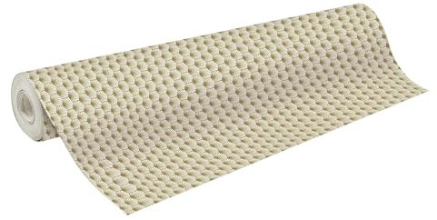 Clairefontaine - 223913C - Un Rouleau de Papier cadeau Tiny Roll - Grande longueur - Papier 80g - Motifs : Art déco Or - Dimensions : 50x0,35m - Format Compact - Emballage Cadeau Noël