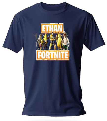 T-Shirt Personnalisé Fortnite Peely Character Design - Prénom ou Tag de Jeu - Imprimé Gaming