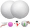 2pcs Schaumkugeln 9, 8 Zoll große weiße halbe Schaumstoffkugeln für Handwerk, DIY glatte Weihnachtsstyropor für Handwerksschmuckstyropor, Ball, F.