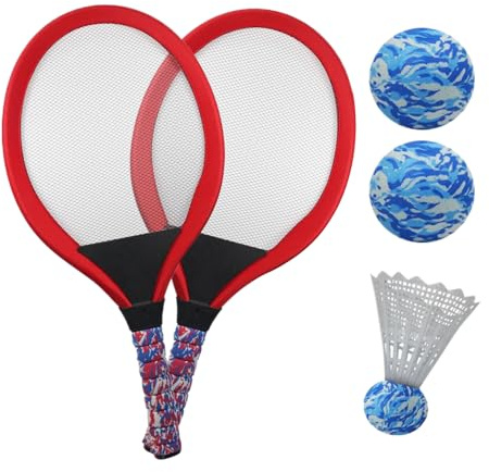 Outdoor Sports Kinder Tennisschläger - Kinder Tennisschläger | Set mit Shuttle Ball Sport Spiel für Kindergarten, Schule, Hof, Park, Strand
