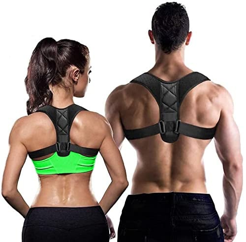 HADSOMUN Back Brace Posture Corrector Upper Back Correction Belt Neck Shoulder Back Support Brace Pain Relief Belt for Women Men Braces Spine Straightener Breathable