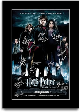 HWC Trading Harry Potter and the Goblet of Fire Gifts Printed Poster Signed Autograph Picture for Movie Memorabilia Fans (ID-003194) - A4 Print Only