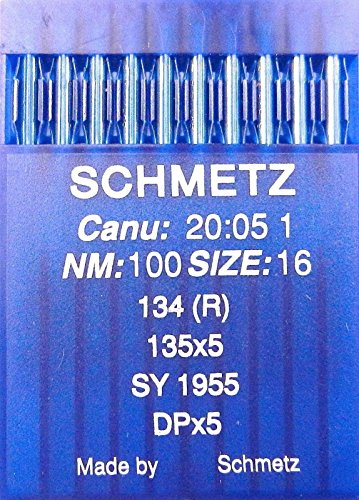 Schmetz Synålar med rund botten System 134 (R) Industry St. EU 100 (UK 3)