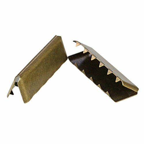 10 Endstücke für Gürtel Gurte Bänder, 9x20 - 12x40mm Gürtelenden Endkappen