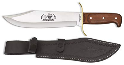 Coltello Albainox 32284 Cowboy in legno. Lama: 25 attrezzi per caccia, pesca, campeggio, outdoor, sopravvivenza e bushcraft + portabottiglie regalo