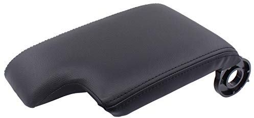 Doo Engy Mittelkonsole Armlehne Abdeckung Leder Schwarz für E46 316i 318d 318i 320d 320i 323i 325i 325xi 328i 330d 330i 330xd 330xi 318 Ci M3 3.2 316 TI 318td 325 TI 316 Ci 1999-2006