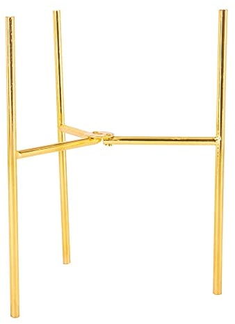 Nicola Spring Plant Pot Stand - 19cm - Gold
