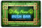 Barschild mit grünem Neon-Effekt, irisches Pubschild, Metall, A4, für Zuhause, Bars, personalisierbar