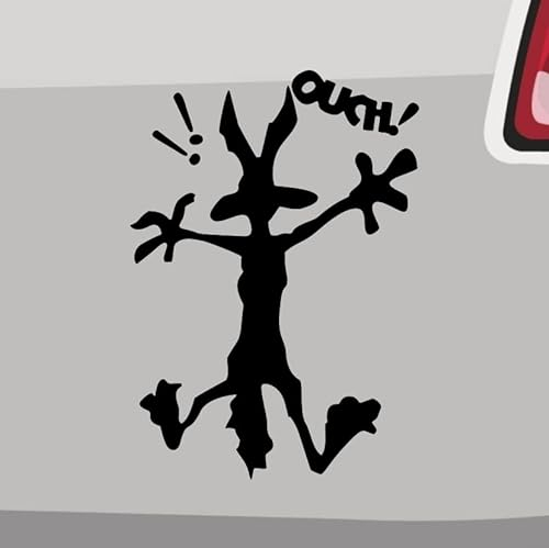 Autsch Koyote Aufkleber 6 Größen 21 Farben- Ouch Cartoon Comic Lustig Roadrunner